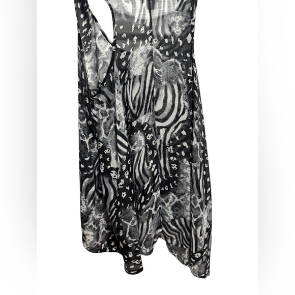 Dots Sheer Animal Print Tunic Top Size M - Picture 5 of 5